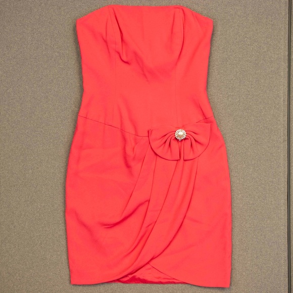 Vintage 1980s Strapless Cocktail Dress - Picture 1 of 9